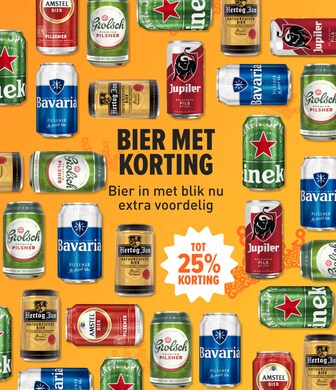 bier met korting: tweede blik 50% korting